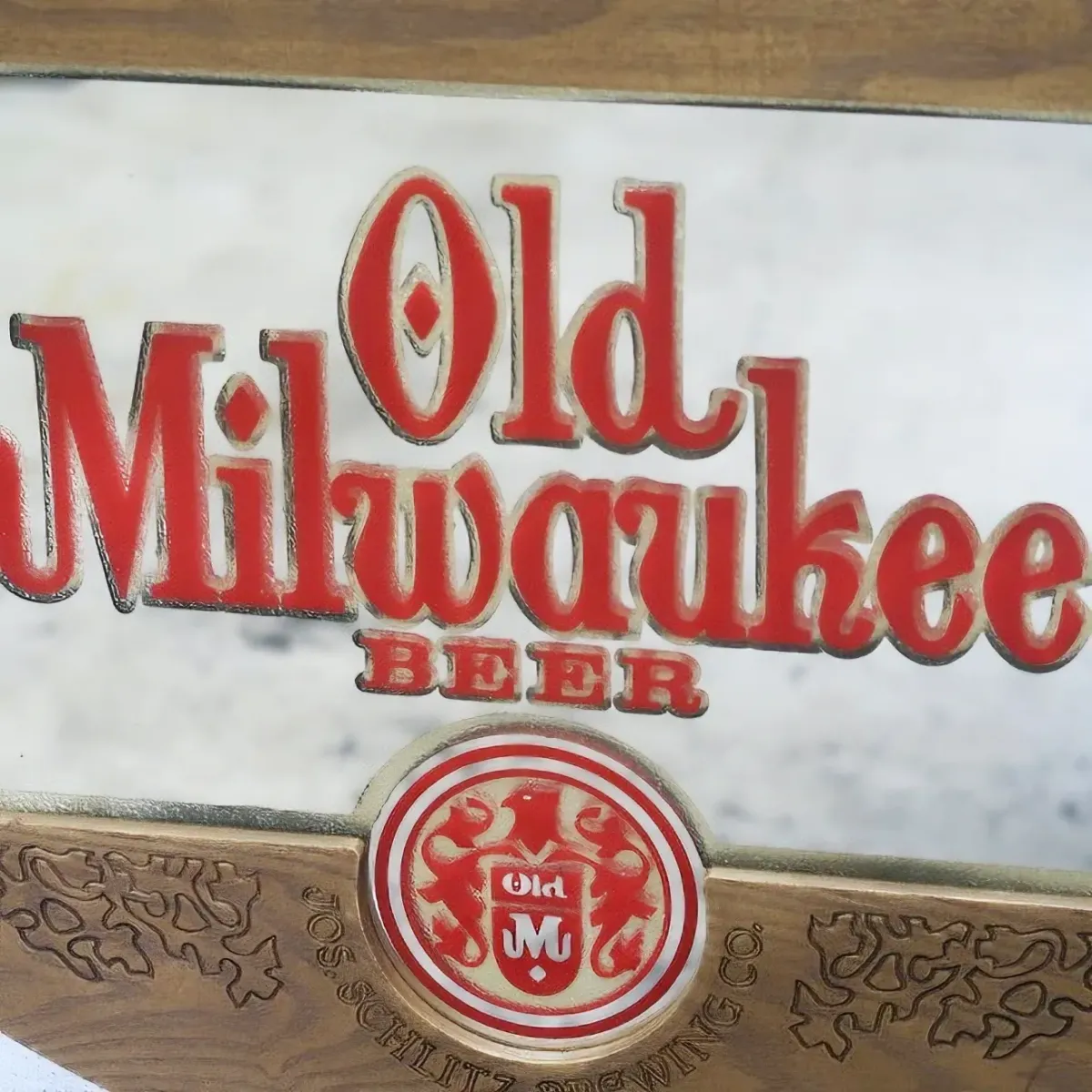 Old Milwaukee BEER ビンテージ パブミラー