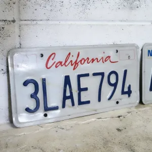California USEDナンバープレート 3枚セット