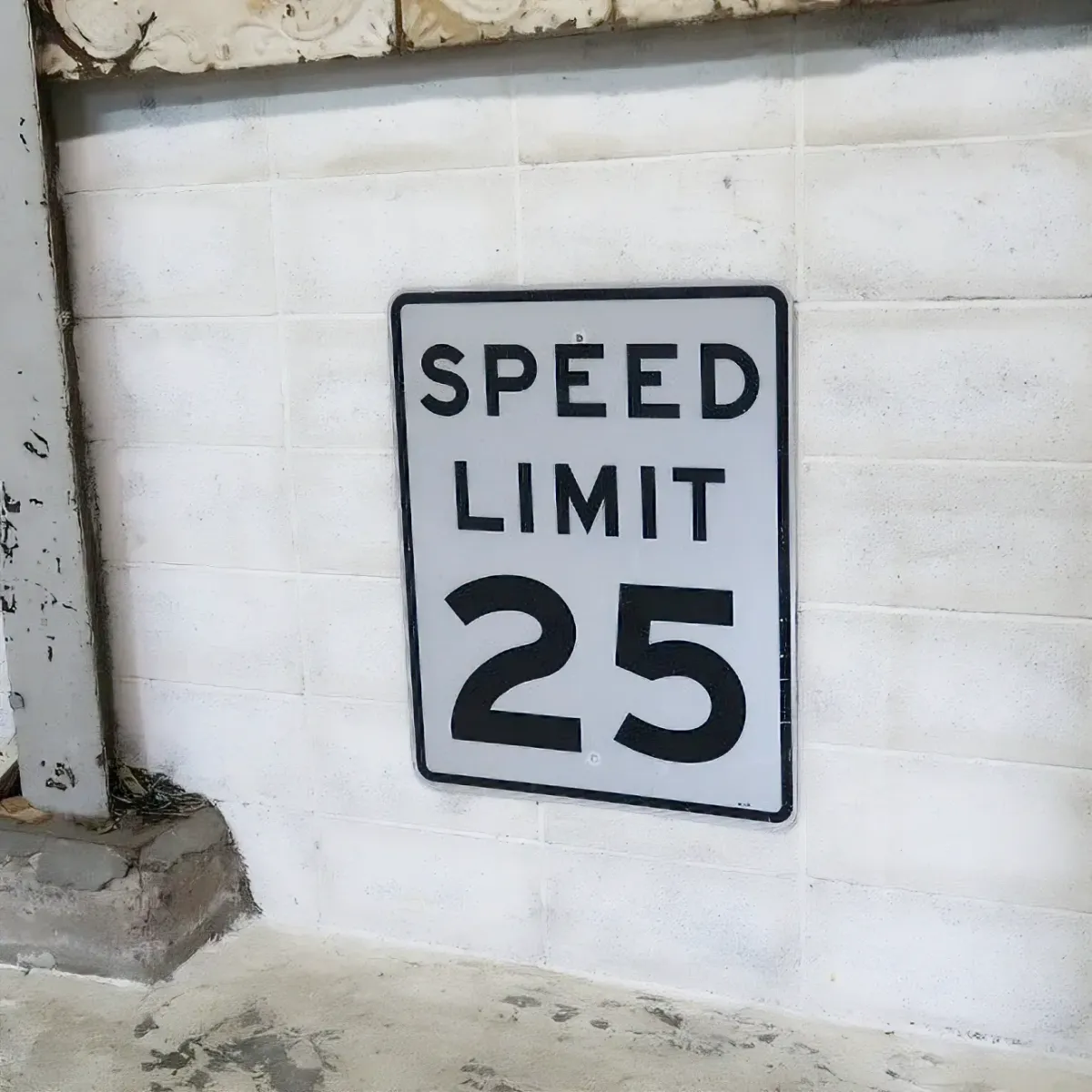 ロードサイン SPEED LIMIT 25