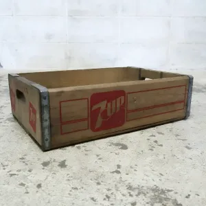 7up ビンテージ ウッドボックス