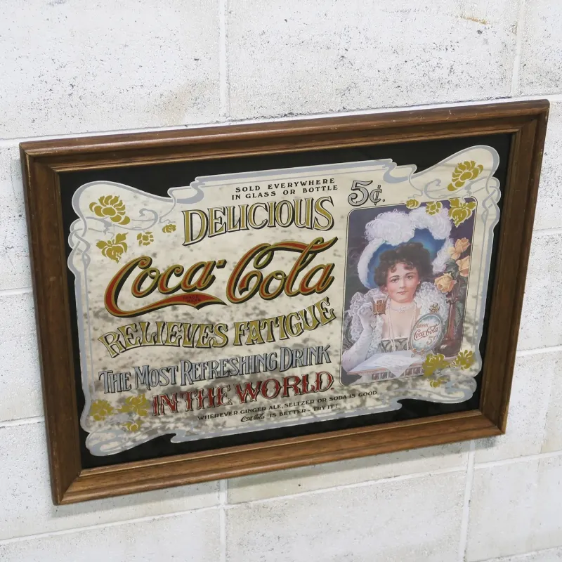 Coca Cola ビンテージ パブミラー