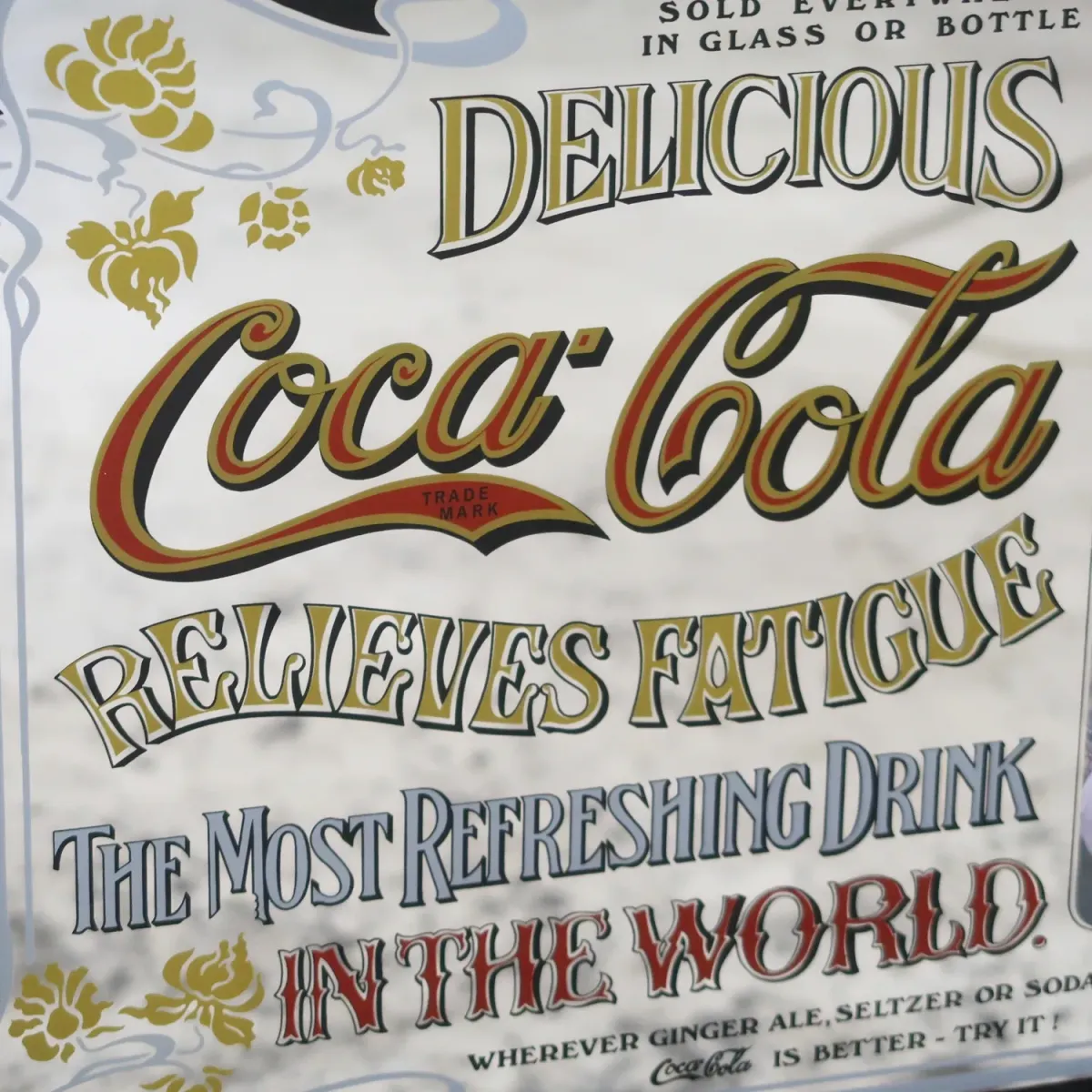 Coca Cola ビンテージ パブミラー