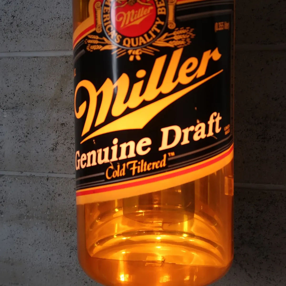 Miller Beer ボトル ライトサイン
