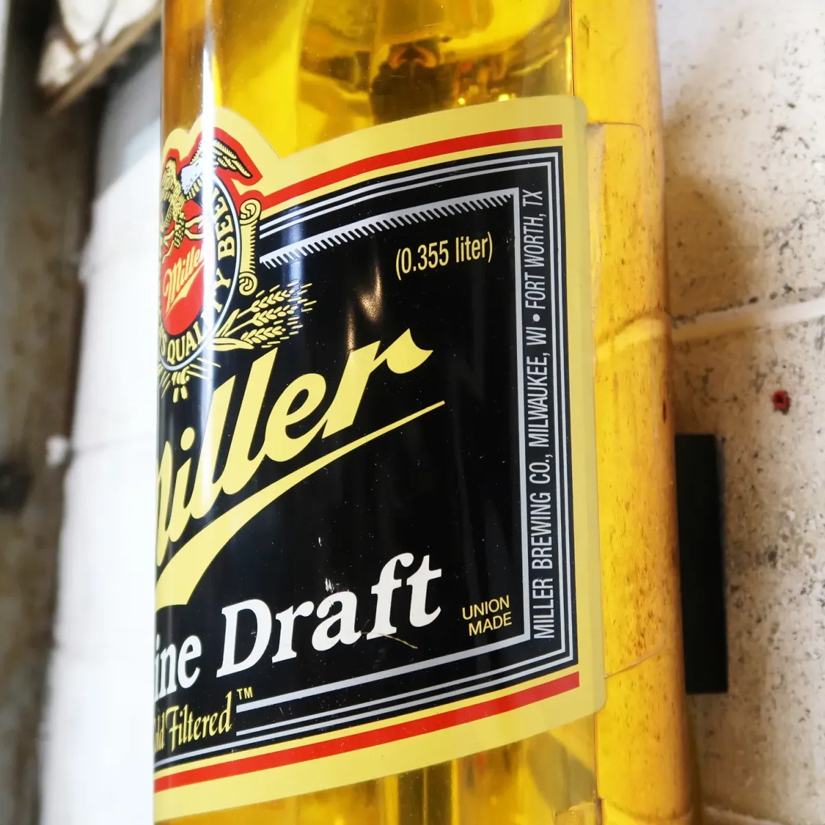 Miller Beer ボトル ライトサイン