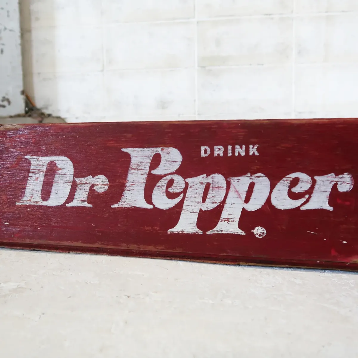 Dr Pepper ビンテージ ウッドボックス