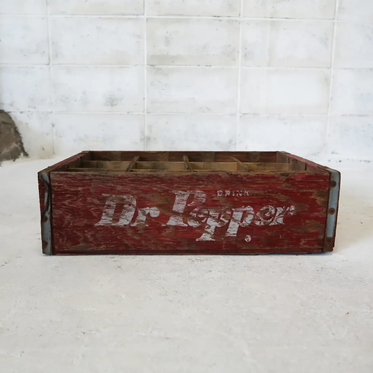 Dr Pepper ビンテージ ウッドボックス