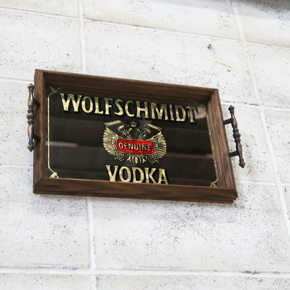 WOLFSCHMIDT VODKA ビンテージ パブミラー