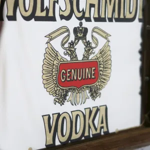 WOLFSCHMIDT VODKA ビンテージ パブミラー