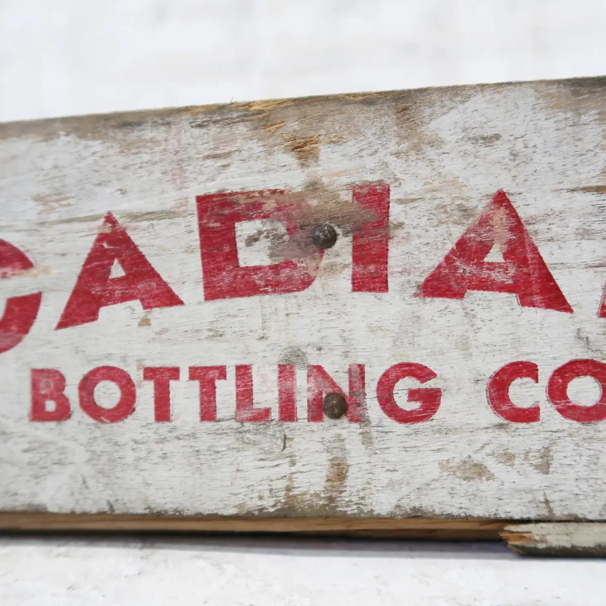 ACADIANA BOTTLING CO. ビンテージ ウッドボックス