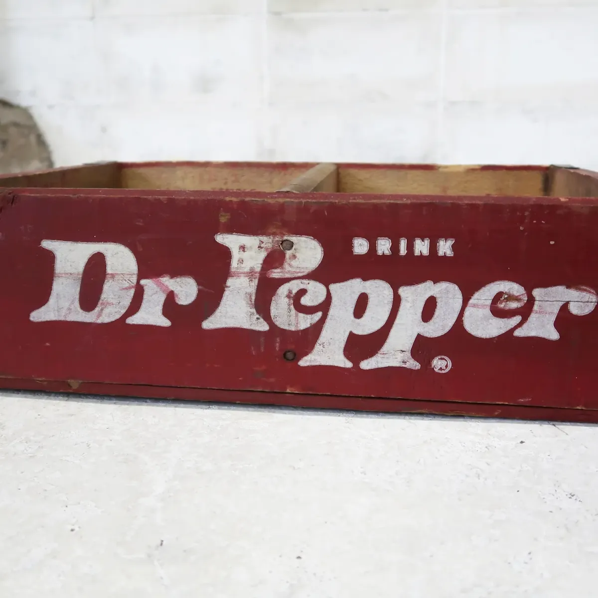 Dr Pepper ビンテージ ウッドボックス