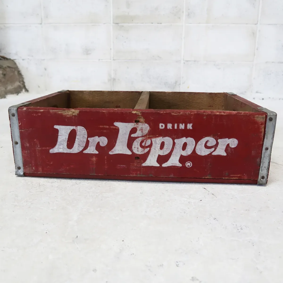 Dr Pepper ビンテージ ウッドボックス