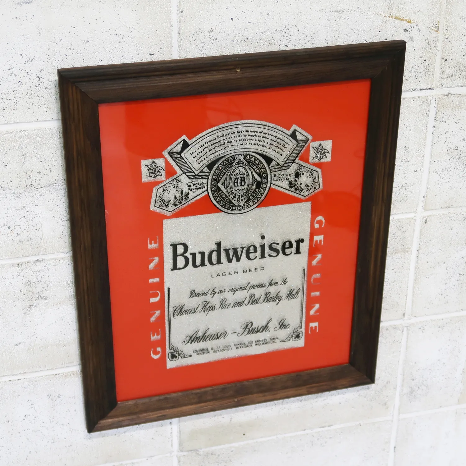 Budweiser ビンテージ パブミラー ｜ glow ANTIQUES
