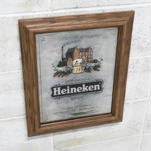 Heineken ビンテージ パブミラー