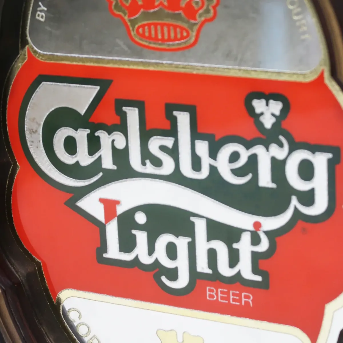 Carlsberg Light ビンテージ パブミラー