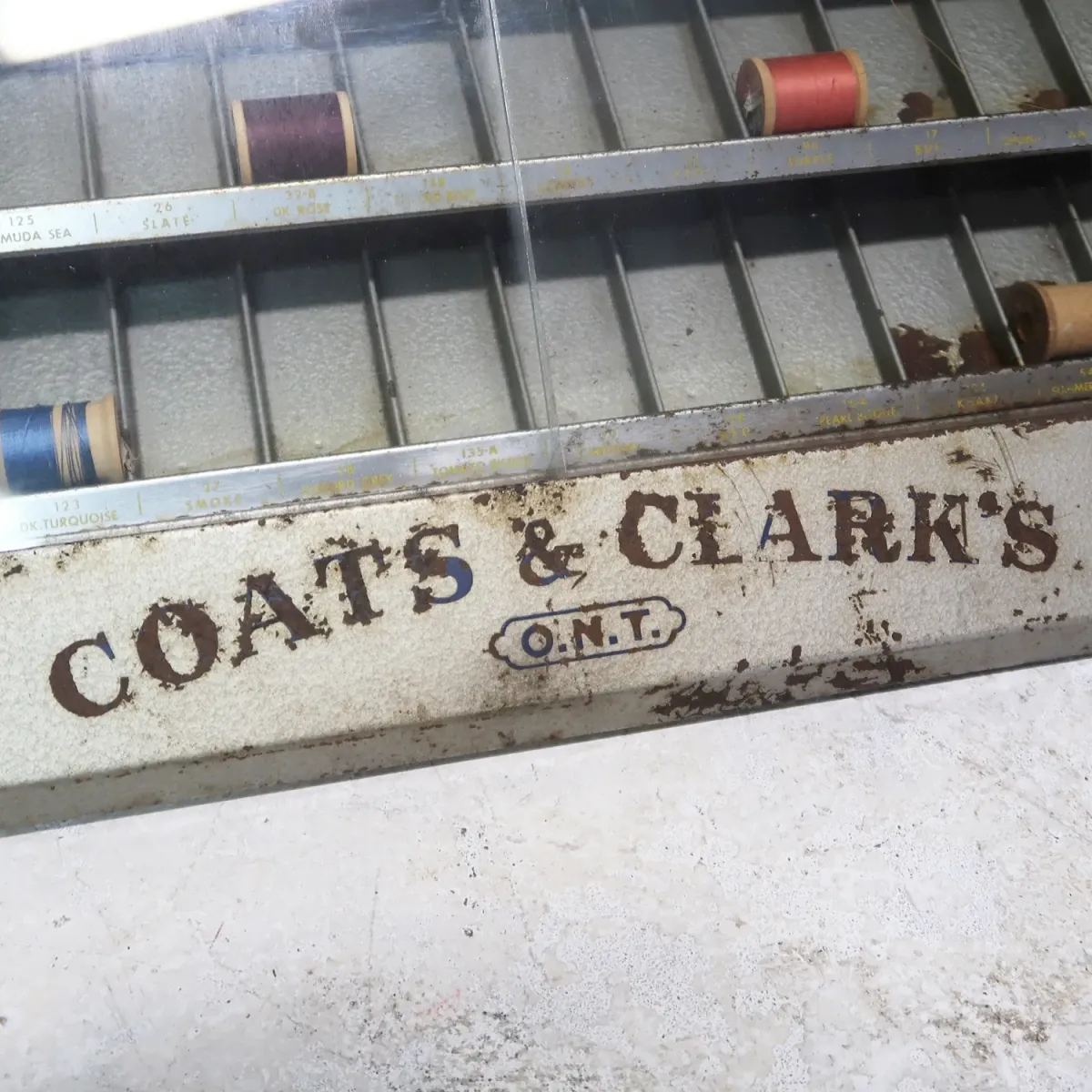 COATS & CLARK'S ビンテージ ショーケース