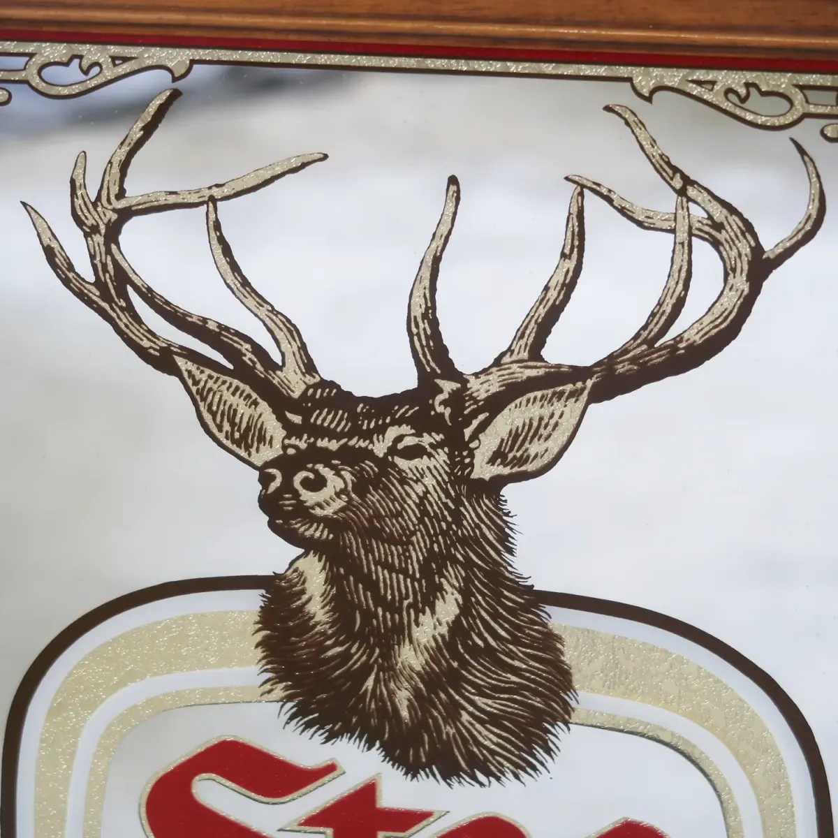 Stag BEER ビンテージ パブミラー