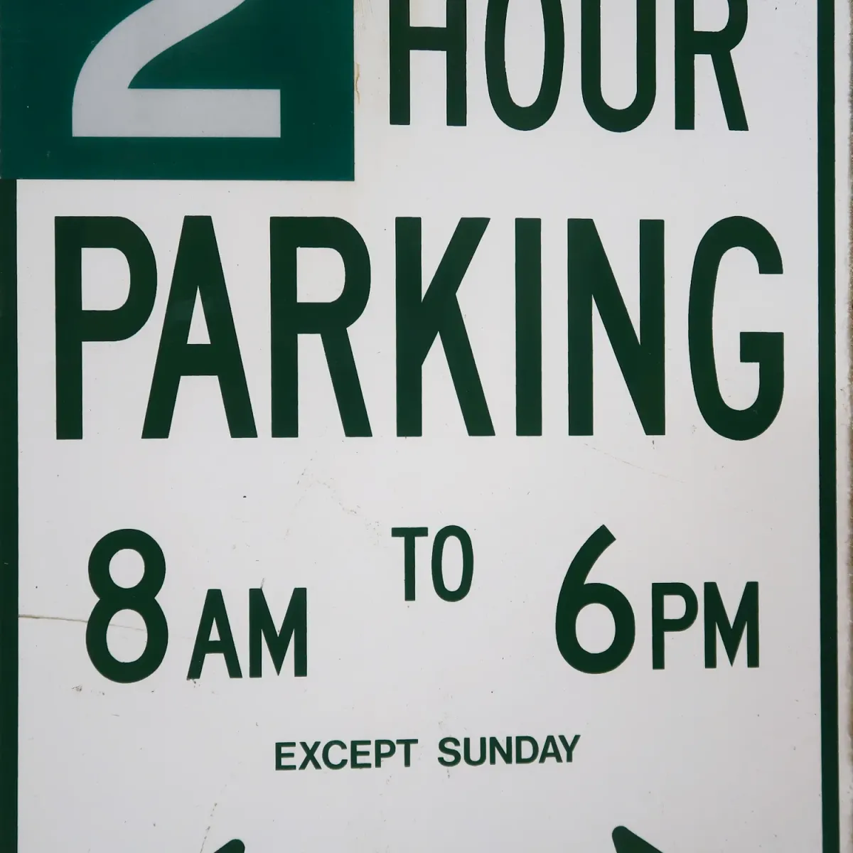 2 HOUR PARKING ロードサイン ホーロー