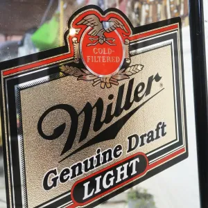 Miller Lite パブミラー