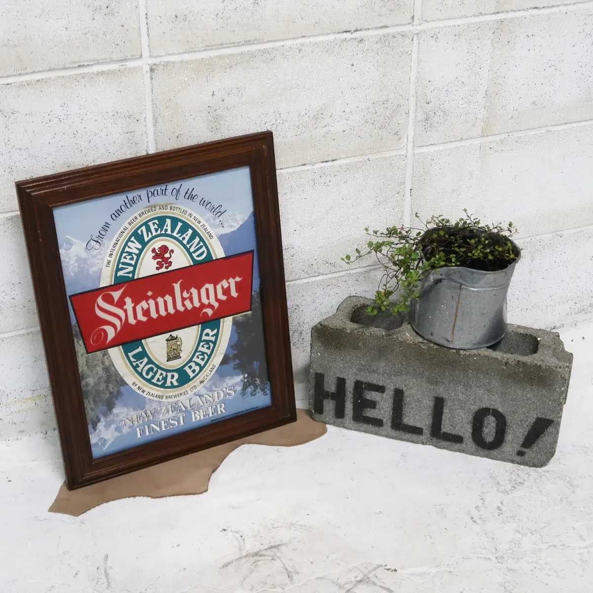 Steinlager ビンテージ パブミラー