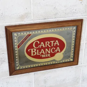 CARTA BLANCA BEER ビンテージ パブミラー