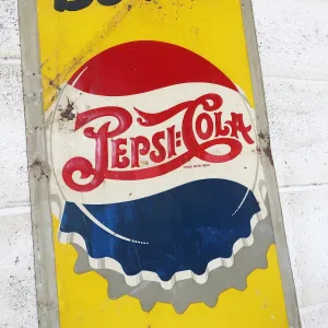 50's PEPSI-COLA ビンテージ メタルサイン