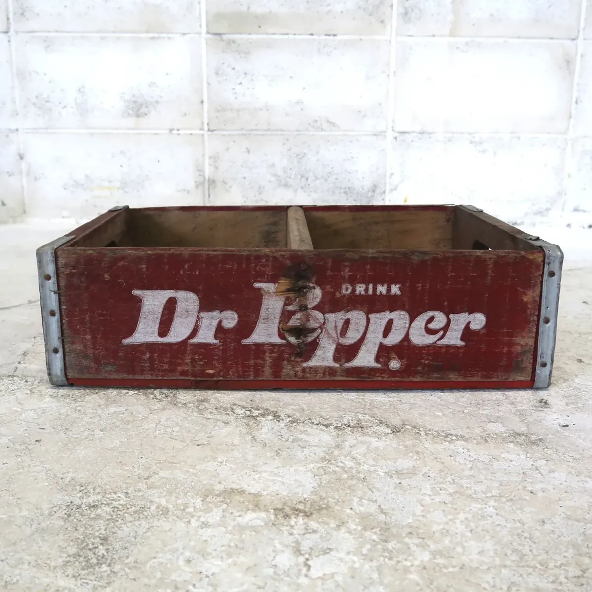 Dr Pepper ビンテージ ウッドボックス