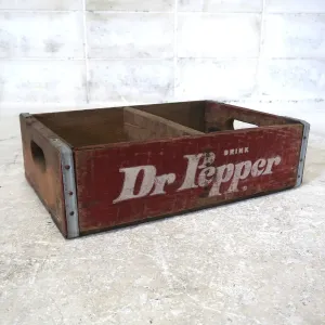 Dr Pepper ビンテージ ウッドボックス