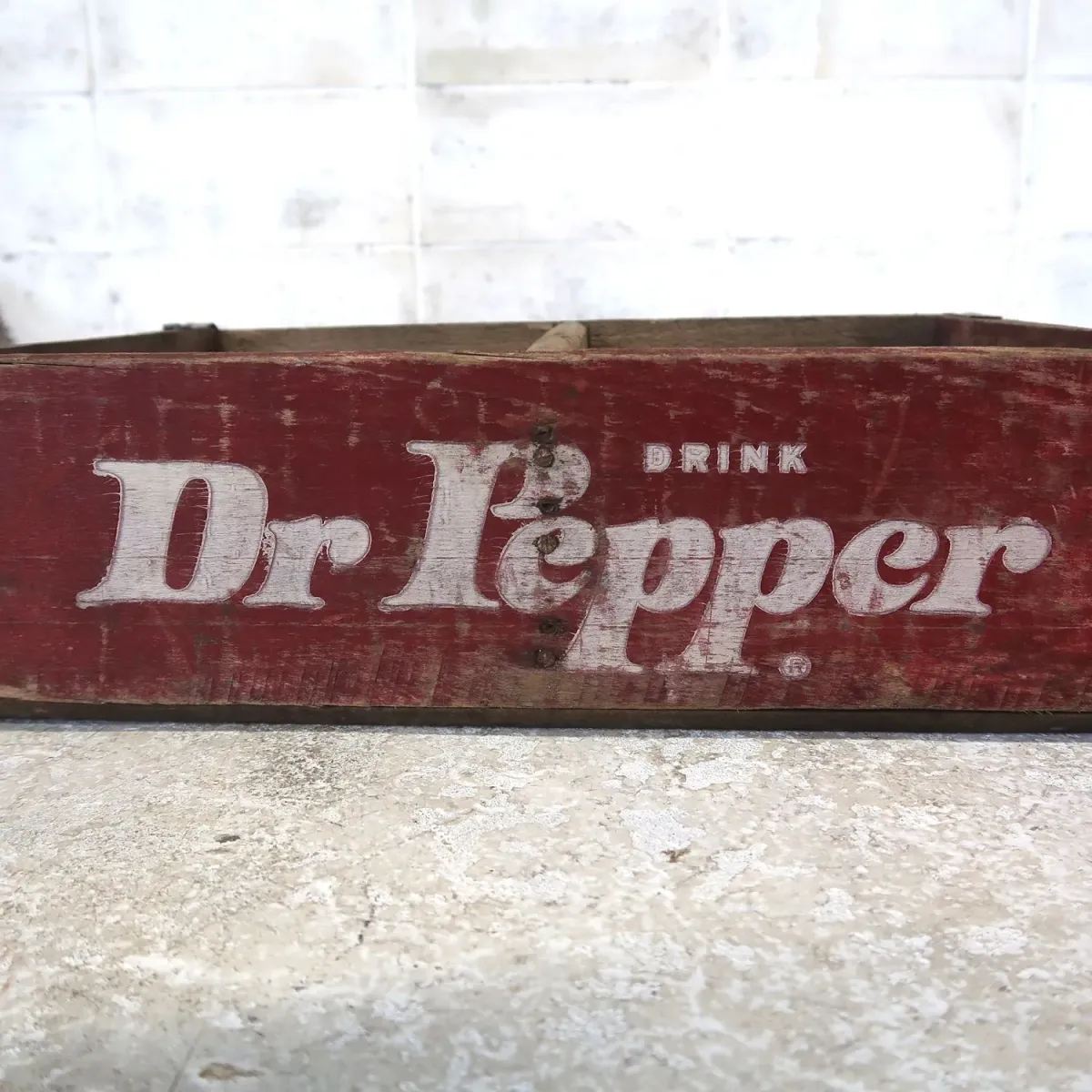 Dr Pepper ビンテージ ウッドボックス