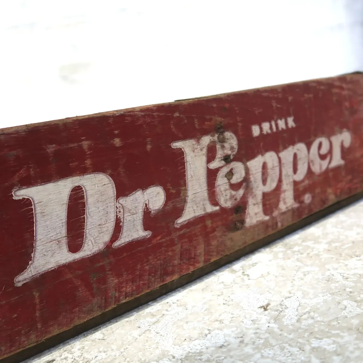 Dr Pepper ビンテージ ウッドボックス