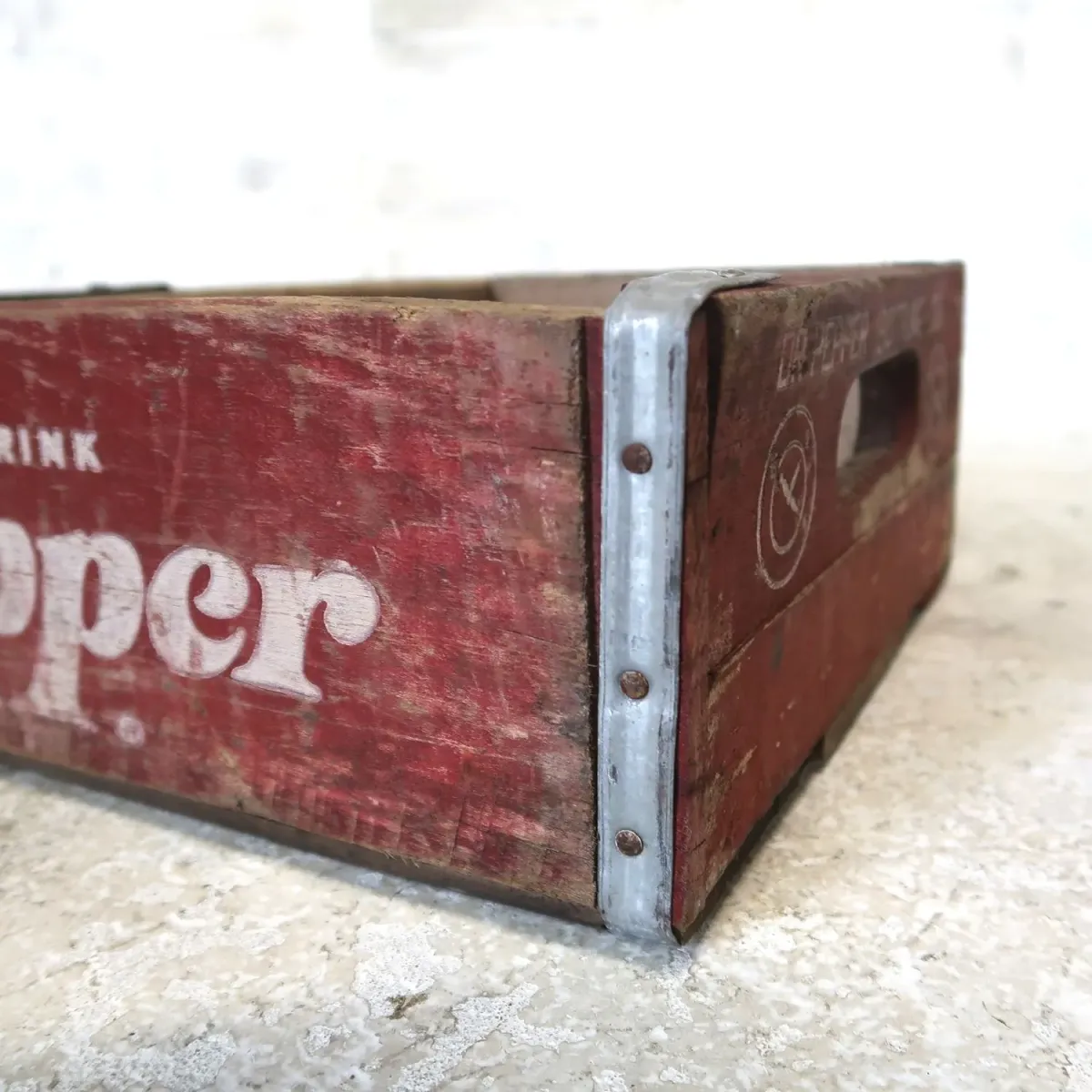 Dr Pepper ビンテージ ウッドボックス
