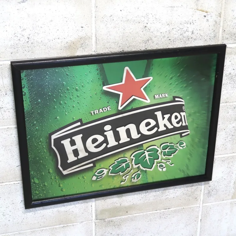 Heineken ビンテージ パブミラー