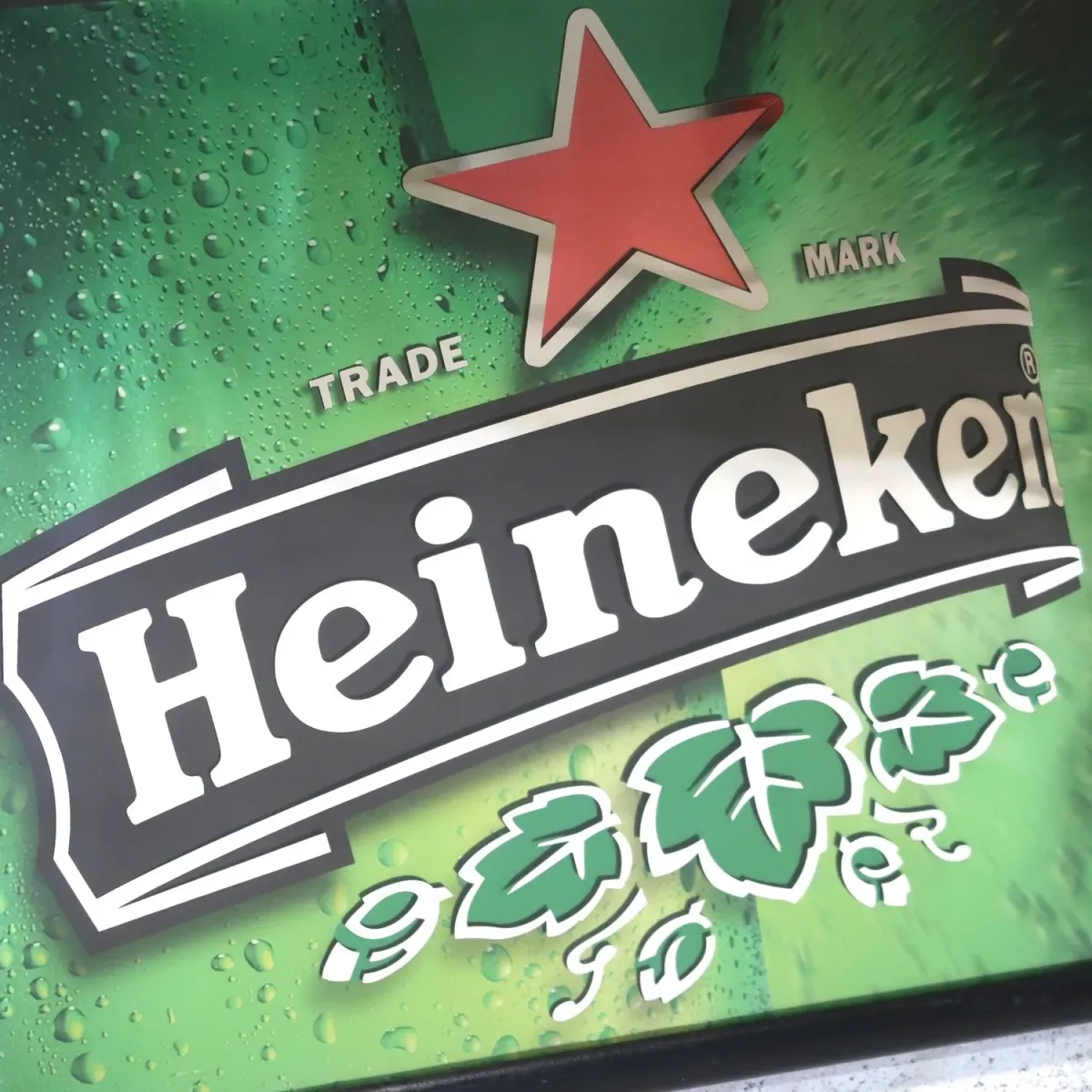 Heineken ビンテージ パブミラー