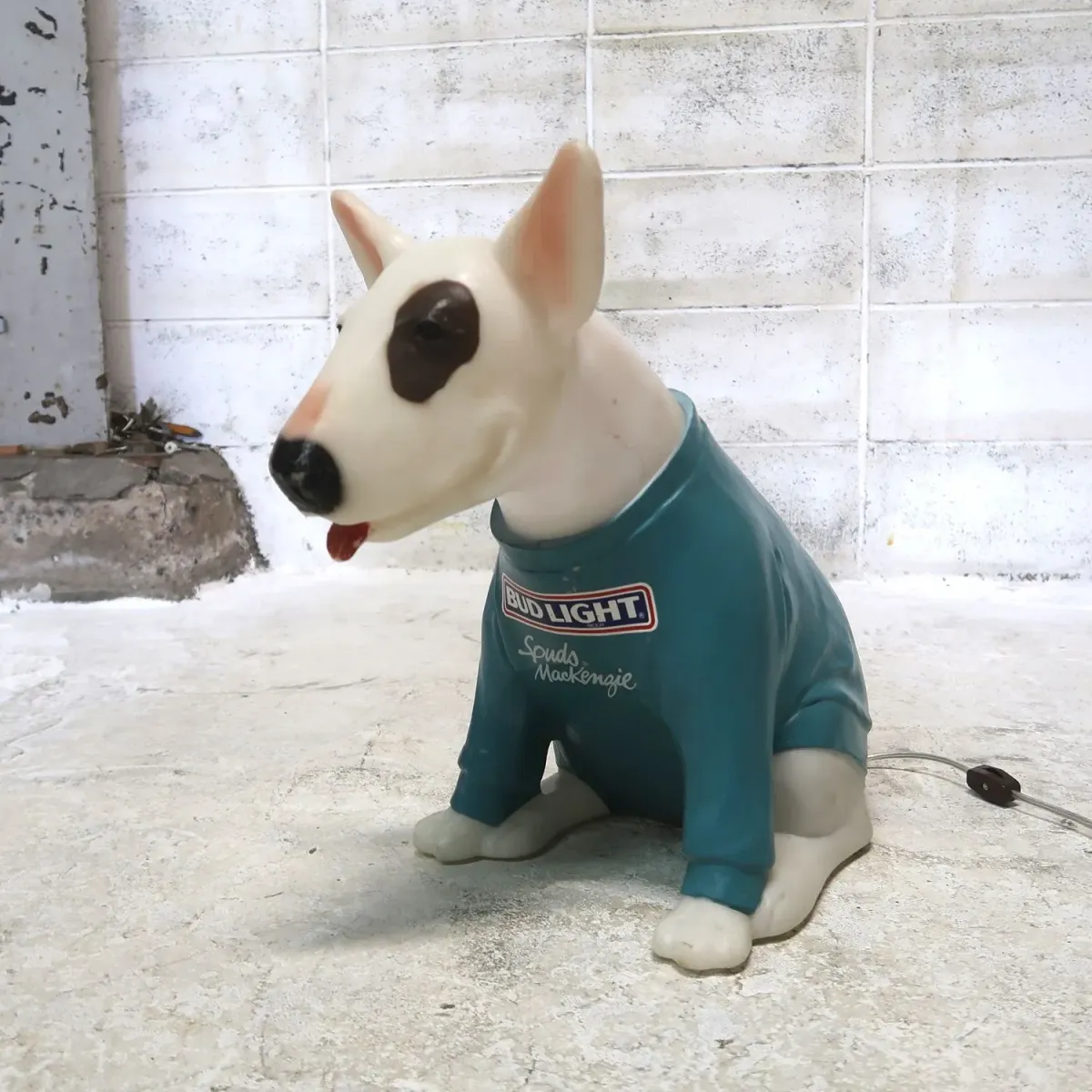 80's BUD LIGHT バド犬ライトサイン Spuds Mackenzie