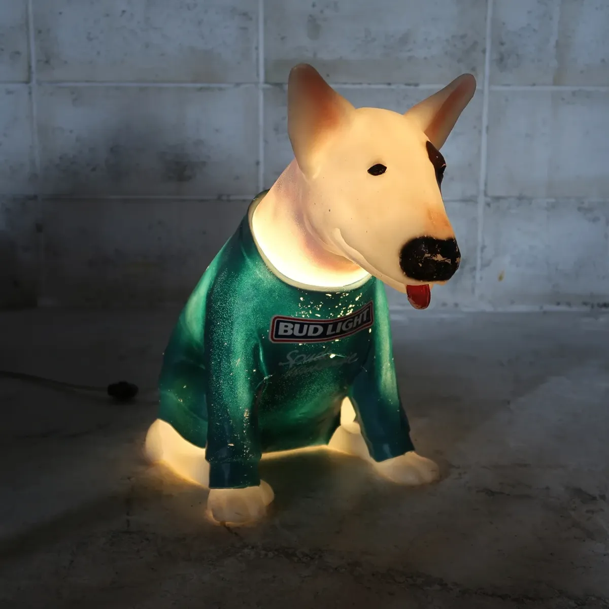 80's BUD LIGHT バド犬ライトサイン Spuds Mackenzie