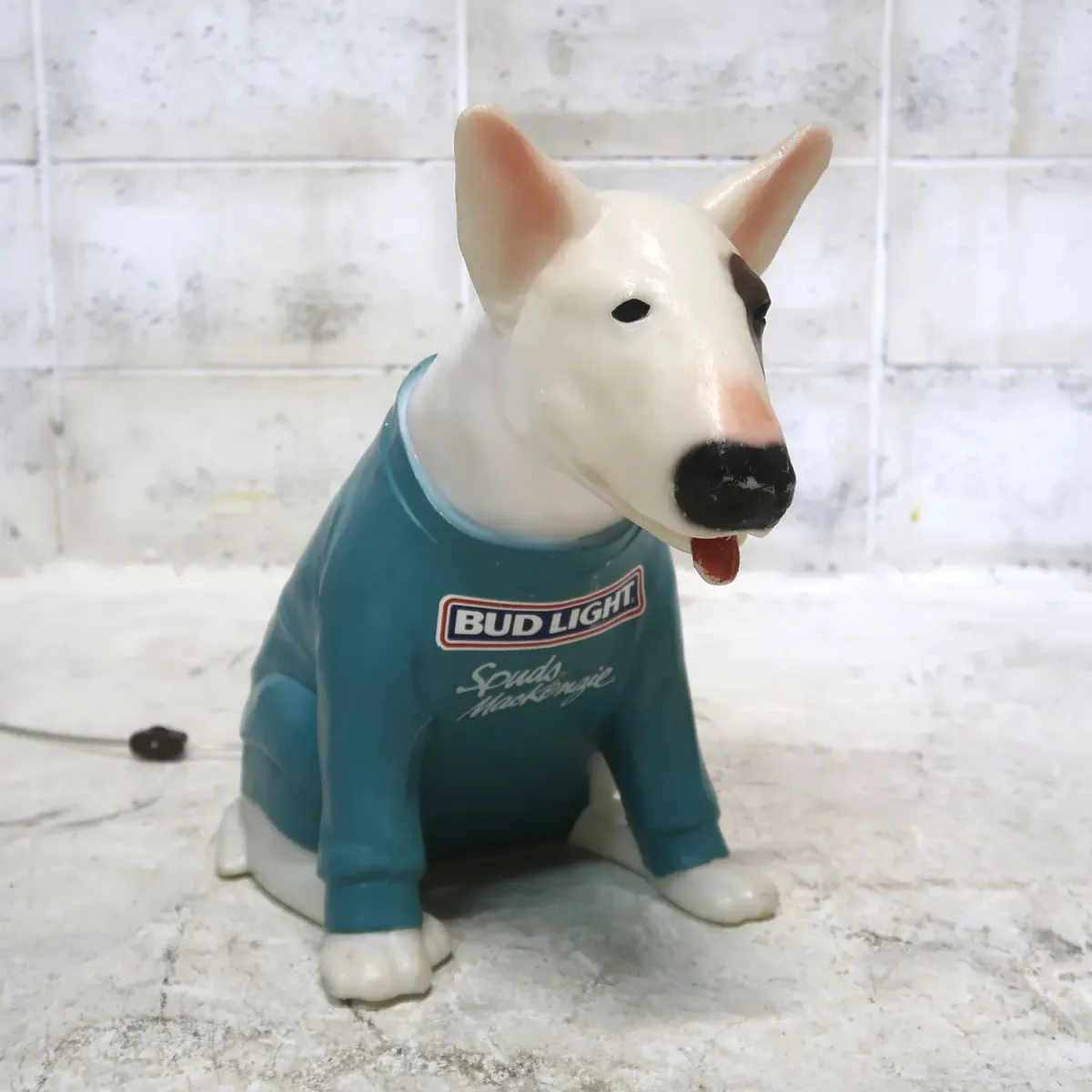 80's BUD LIGHT バド犬ライトサイン Spuds Mackenzie