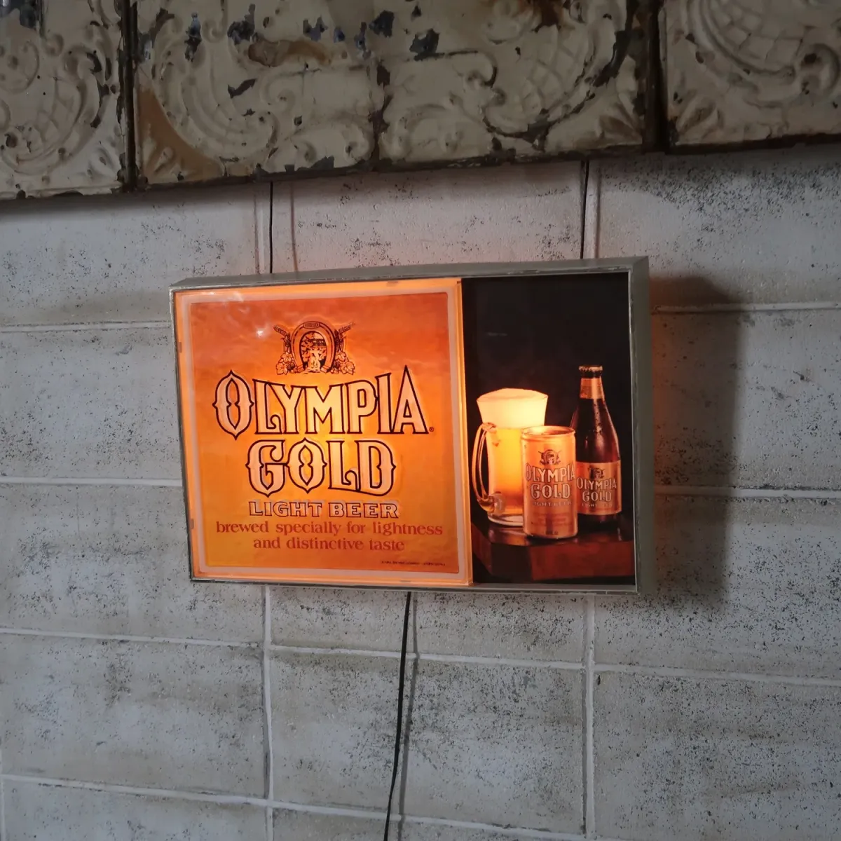 OLYMPIA GOLD ビンテージ ライトサイン