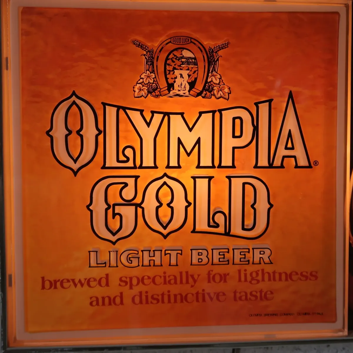 OLYMPIA GOLD ビンテージ ライトサイン