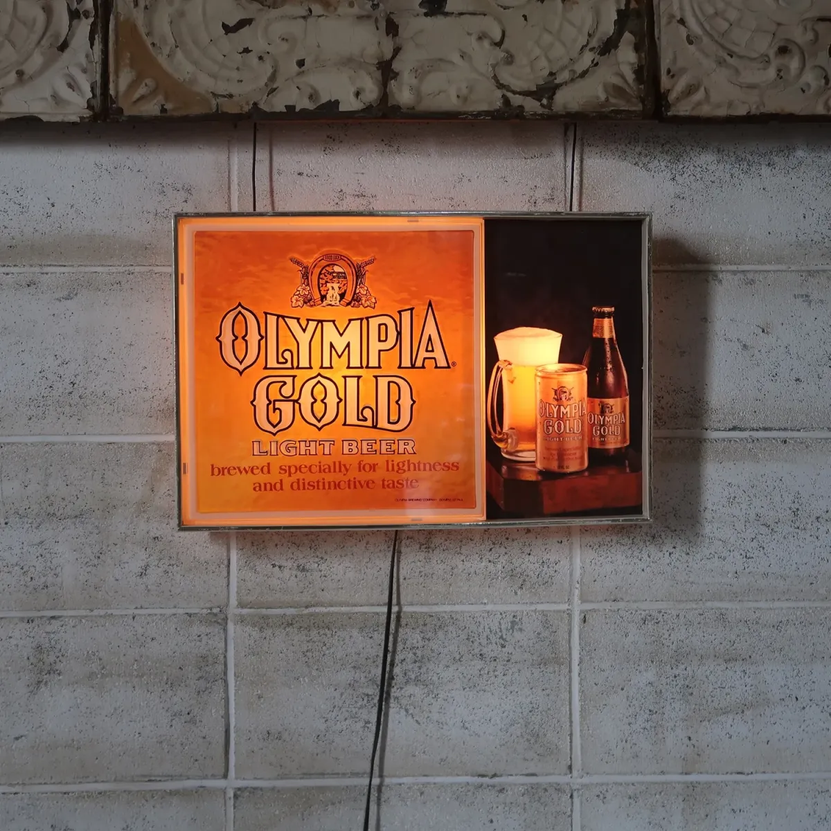 OLYMPIA GOLD ビンテージ ライトサイン