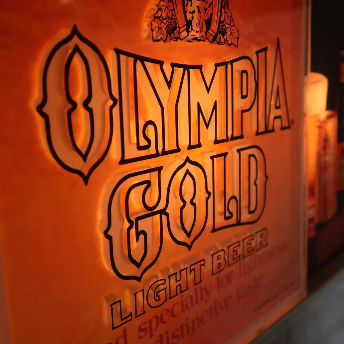 OLYMPIA GOLD ビンテージ ライトサイン