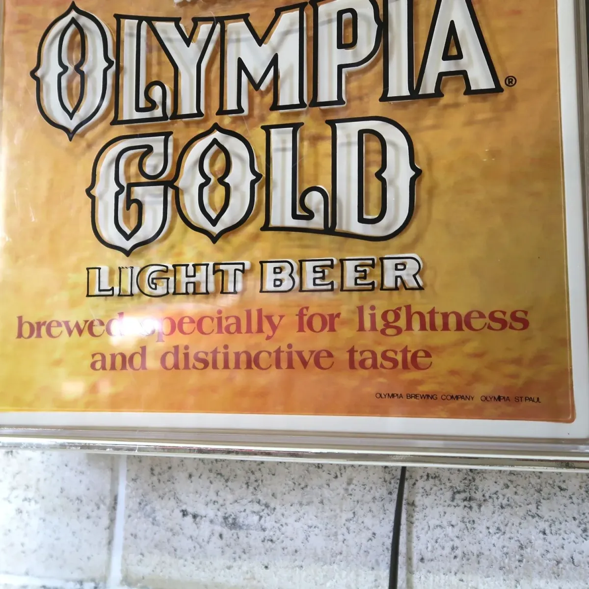 OLYMPIA GOLD ビンテージ ライトサイン