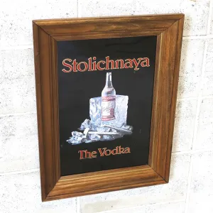 Stolichnaya ビンテージ パブミラー