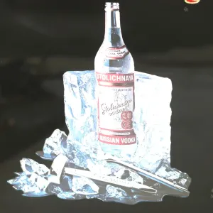 Stolichnaya ビンテージ パブミラー