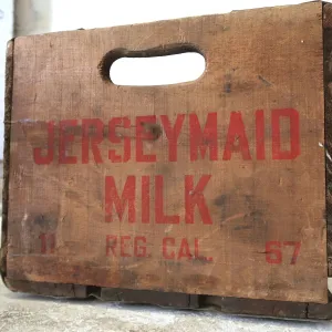 JERSEYMAID MILK ビンテージ ウッドボックス