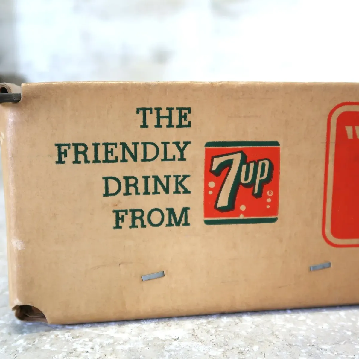 7up ビンテージ ペーパーボックス