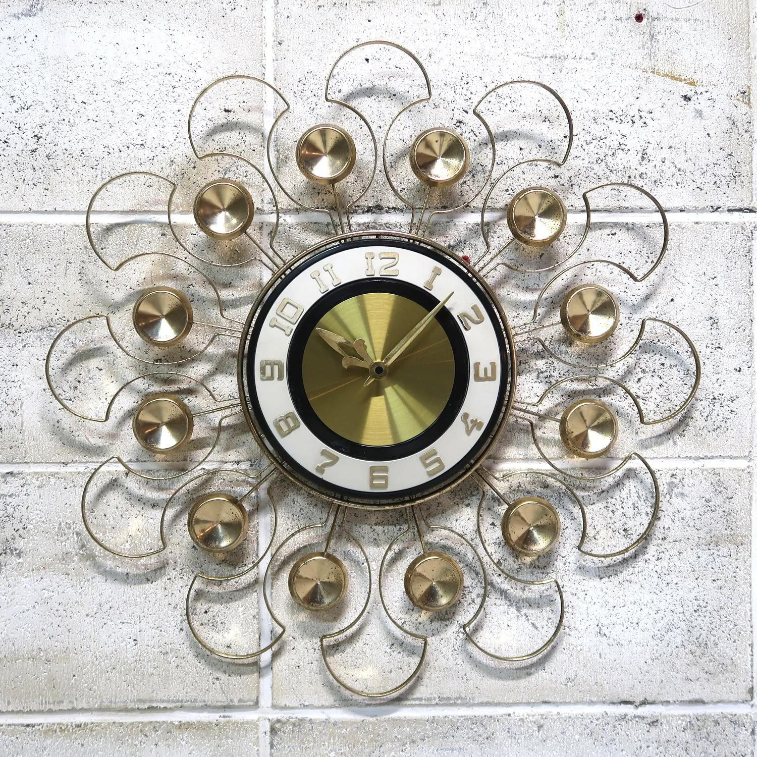 60's LUX ビンテージ サンバーストクロック ｜ glow ANTIQUES