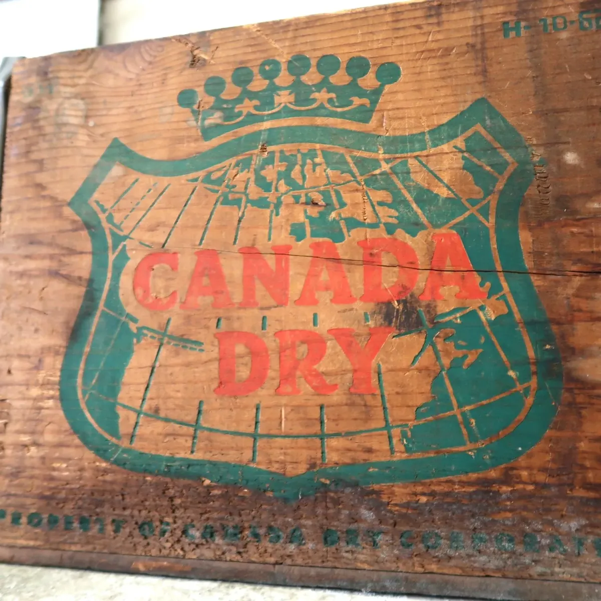 CANADA DRY ビンテージ ウッドボックス