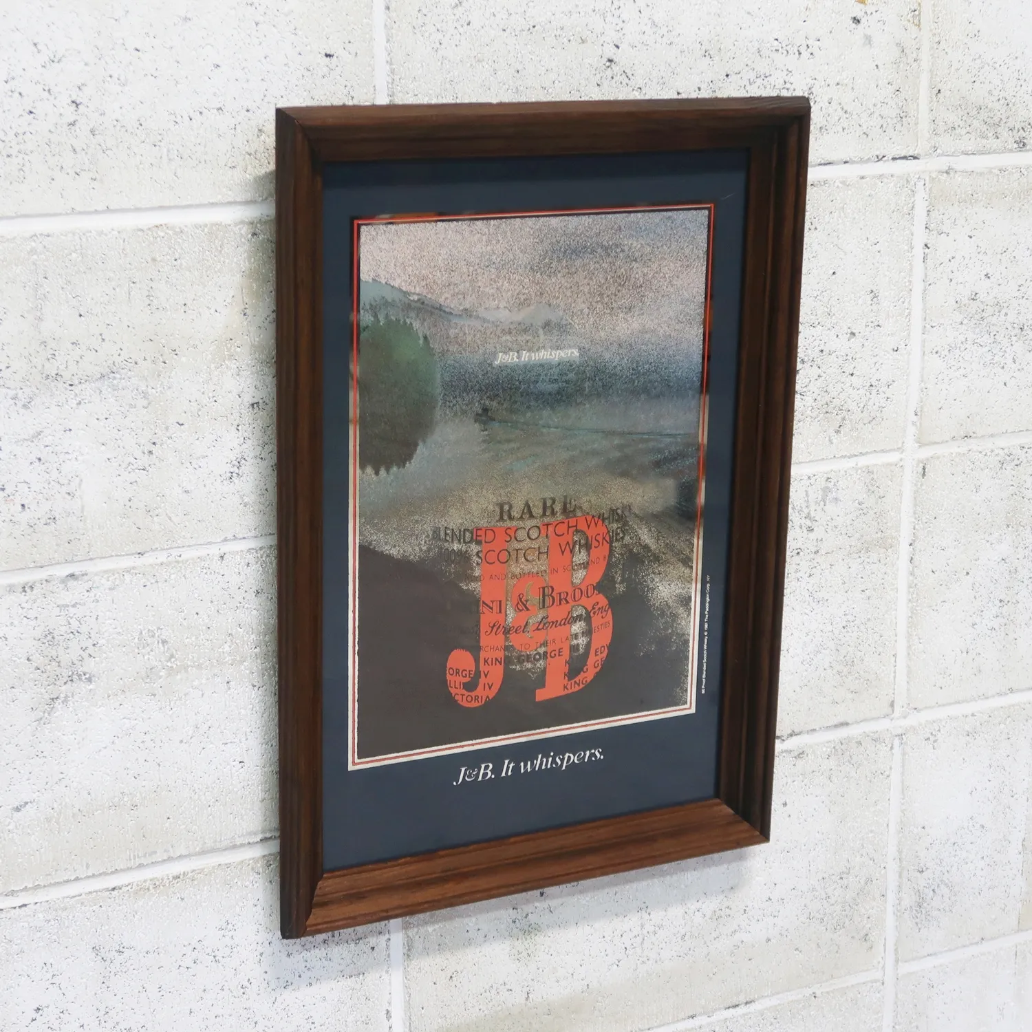 J&B SCOTCH WISKEY パブミラー ビンテージ レトロ 輸 ebOT 564