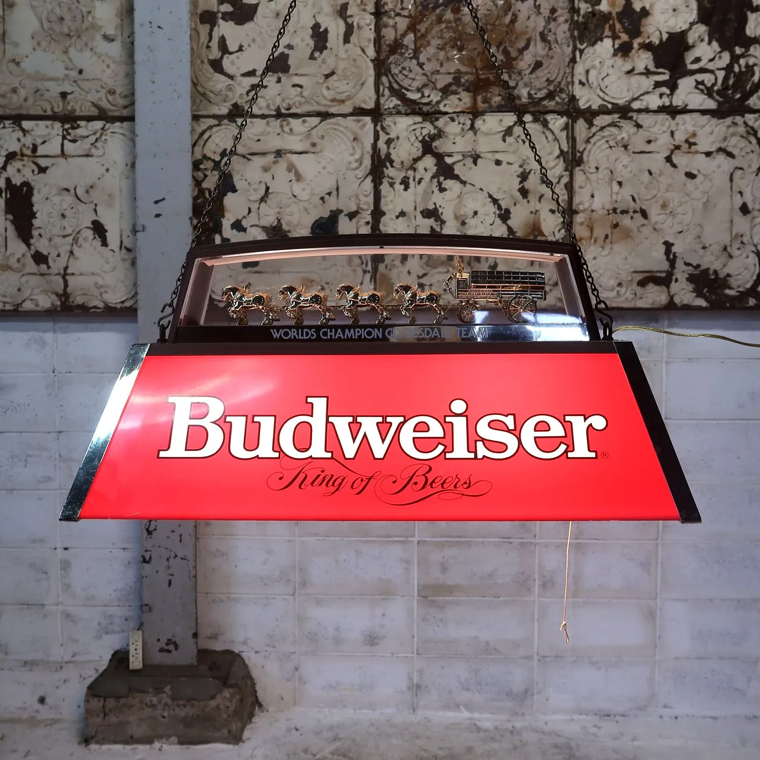 「YSHO 」Budweiser プールバーライト ヴィンテージ プールバーライト】希少 Budweiser (バドワイザー) 1992年2月12日 製造