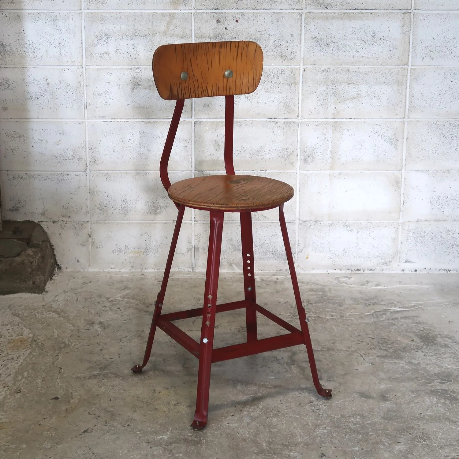 ヴィンテージ　メタル　スツール ビンテージ ウッド×メタル スツール ｜ glow ANTIQUES