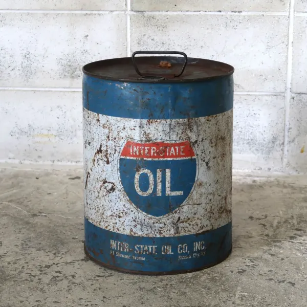 INTER-STATE OIL ビンテージ オイル缶
